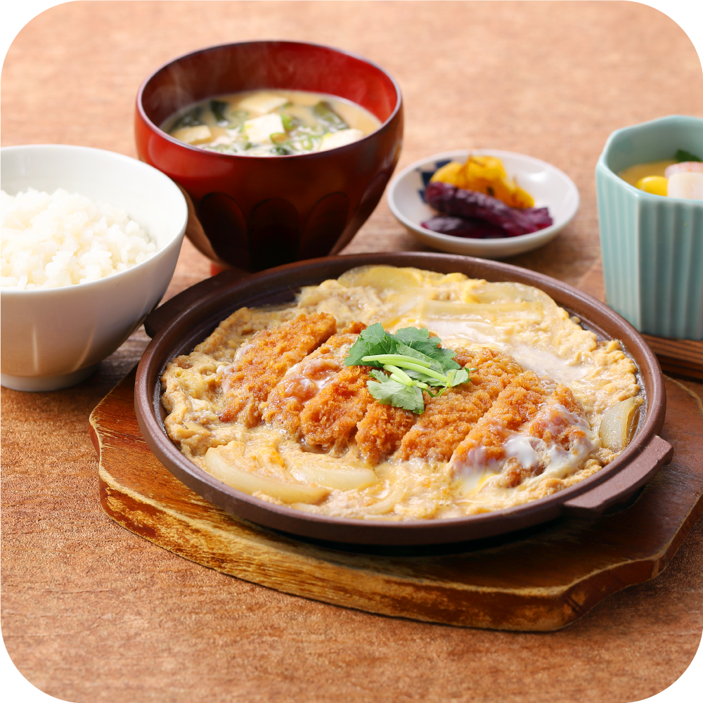 カツとじ定食
